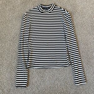 black and white shirt
